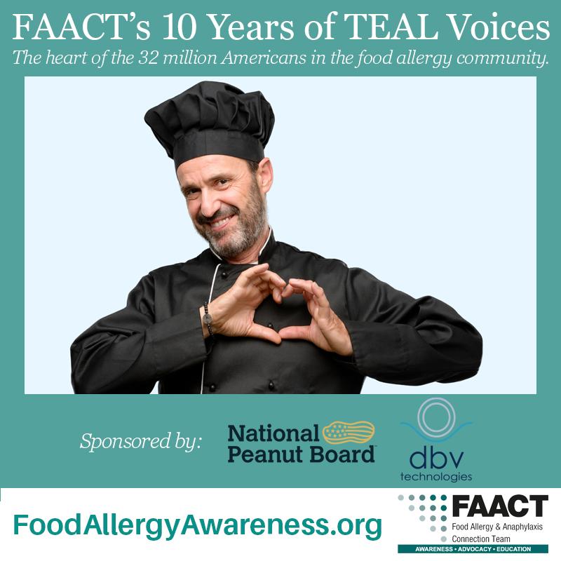 FAACT's 10 Year of TEAL Voices: Dining Out Education Graphic